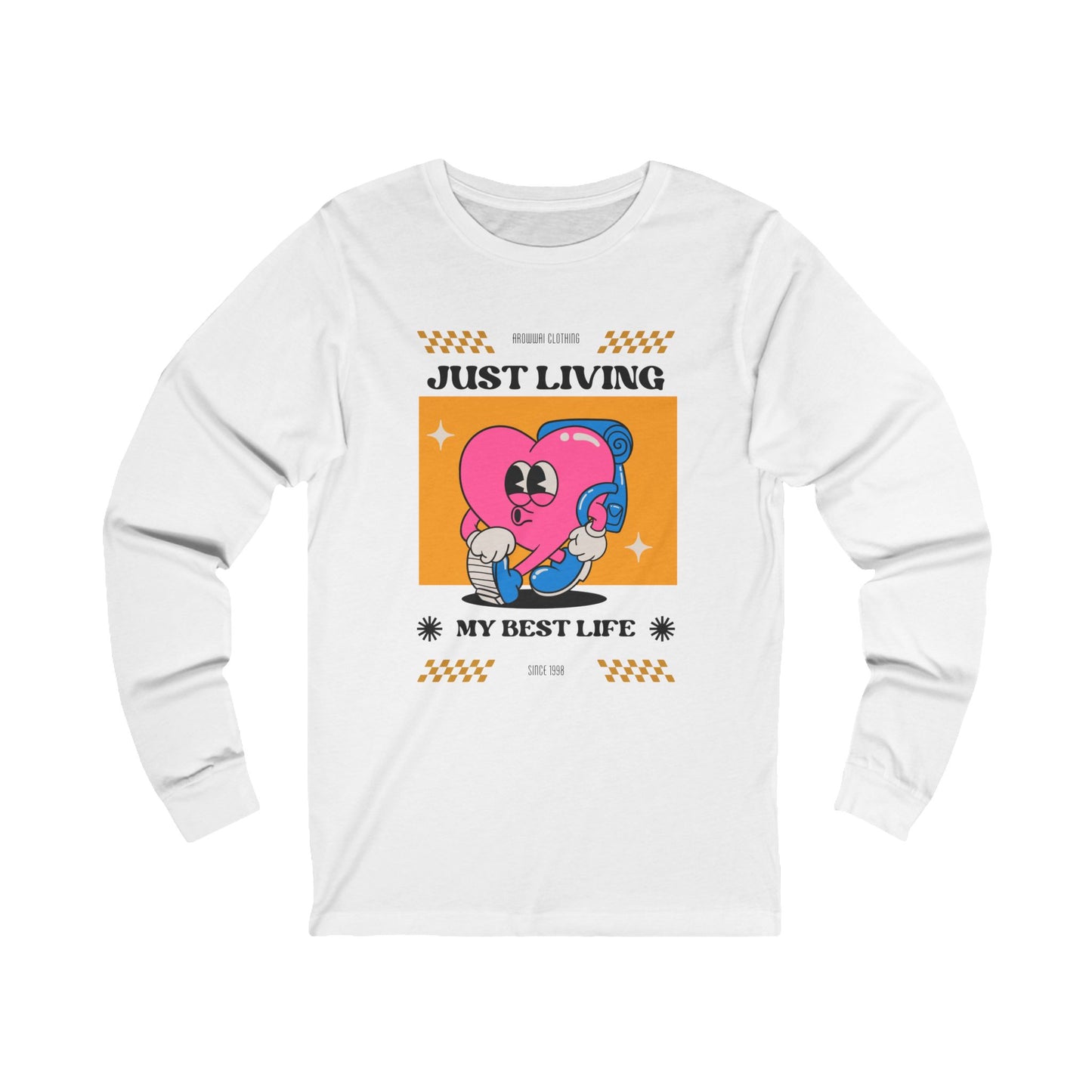 Unisex Jersey Long Sleeve-JUST LIVING MY BEST LIFE