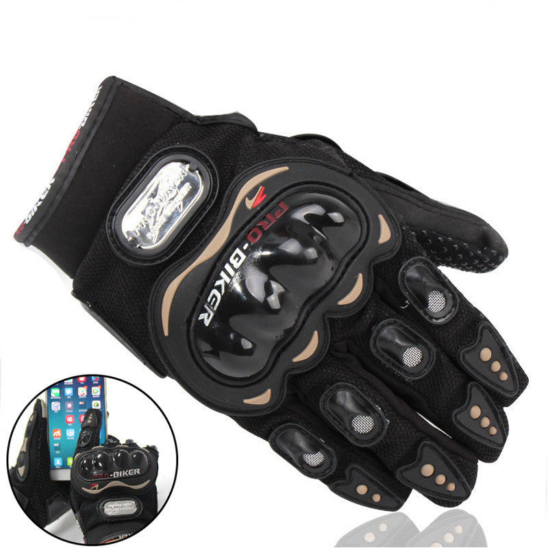 Touch Screen Outdoor Motorcycle Full Finger Windproof Gloves