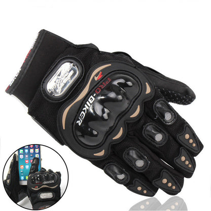 Touch Screen Outdoor Motorcycle Full Finger Windproof Gloves