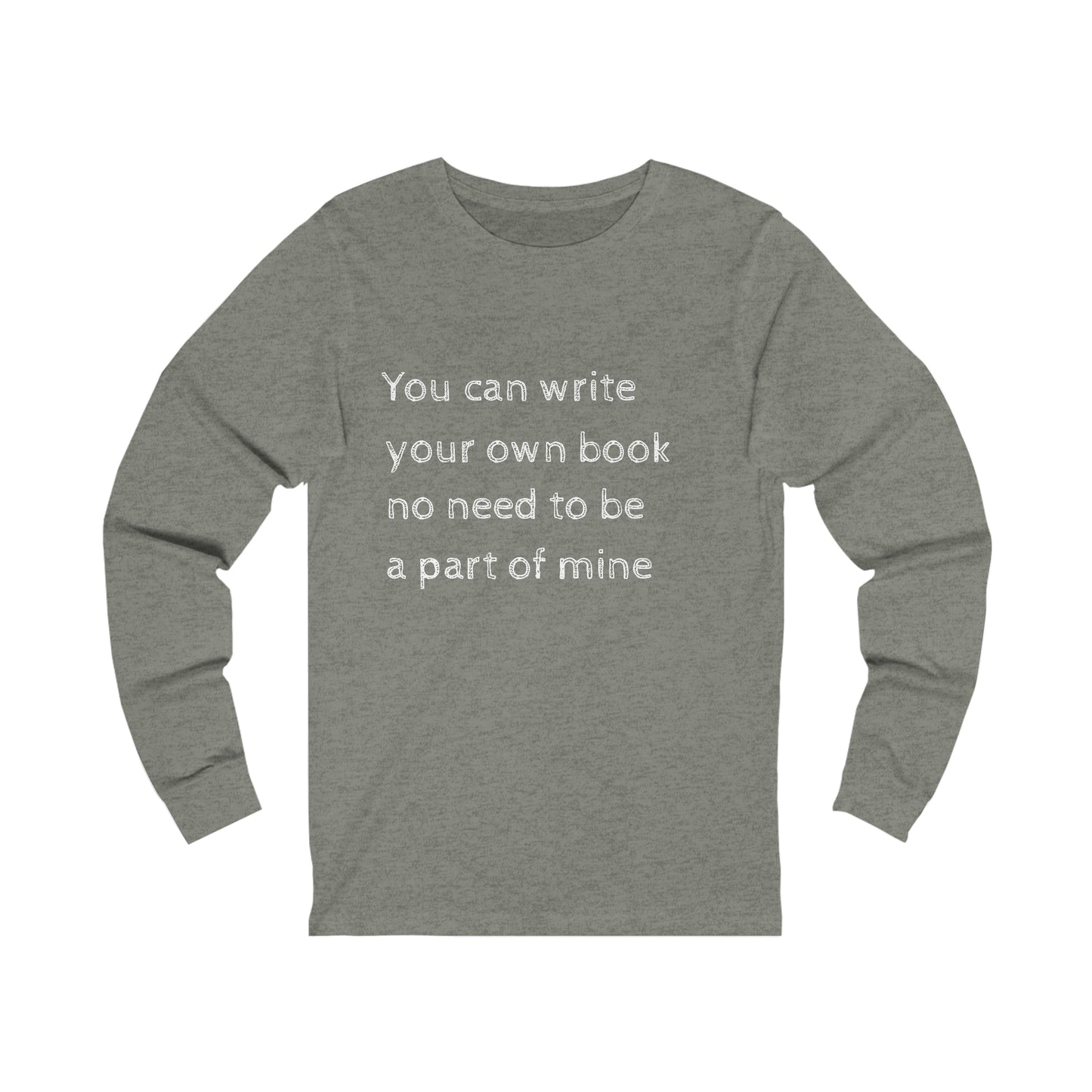 Unisex Jersey Long Sleeve Tee-Write a Book