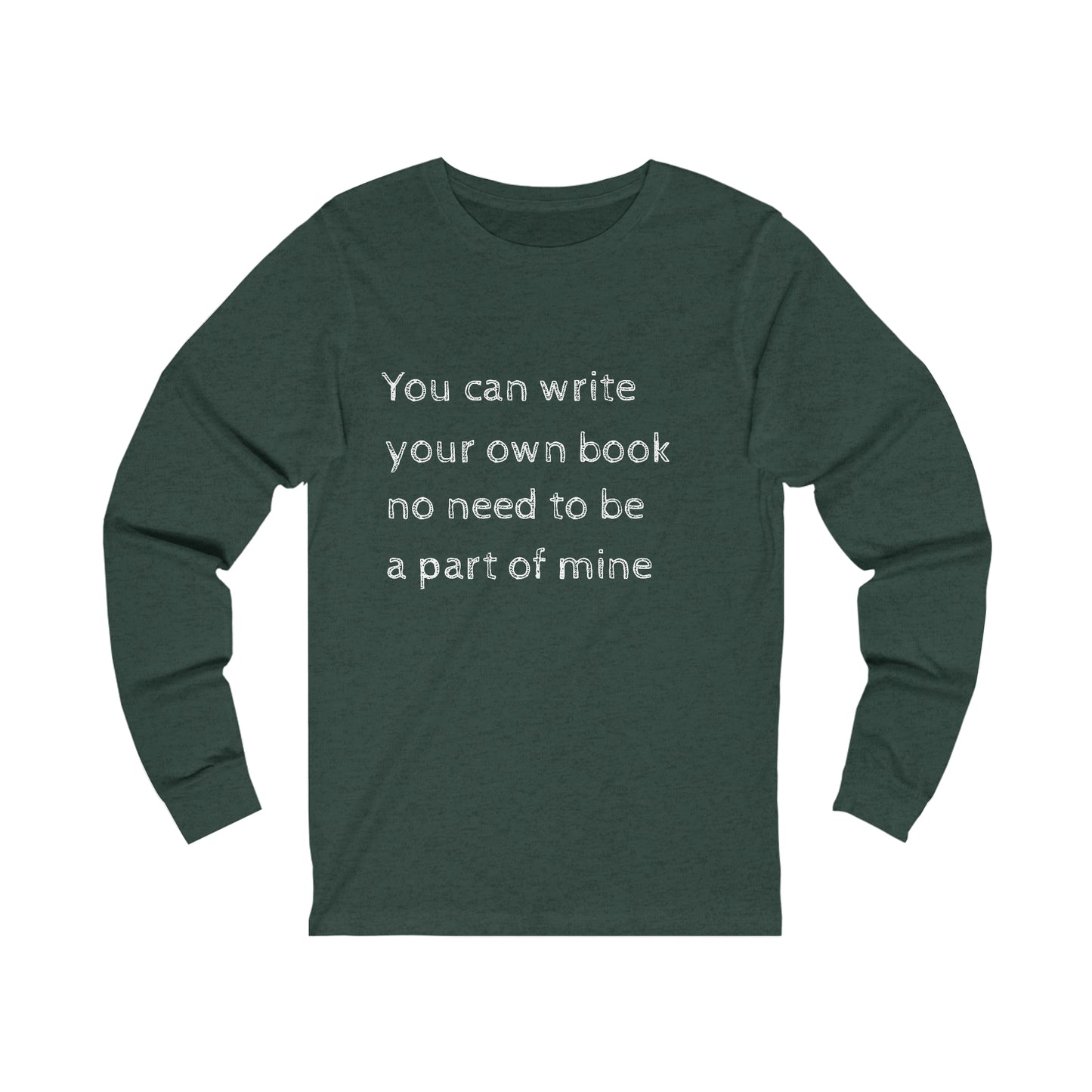 Unisex Jersey Long Sleeve Tee-Write a Book