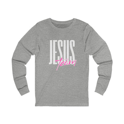 Unisex Jersey Long Sleeve-JESUS team-black