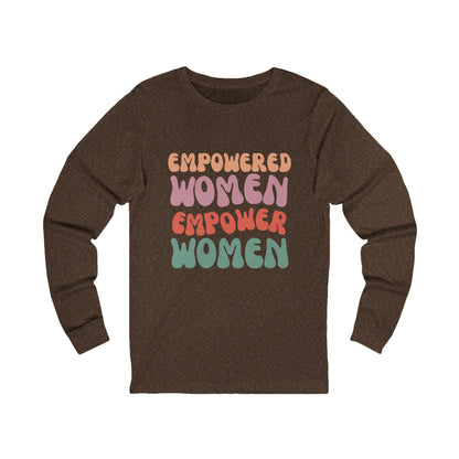 Unisex Jersey Long Sleeve Tee-Empowered Women Empower Women
