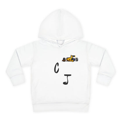 Toddler Hoodie — 'Christian Jordan 04' Pullover Fleece with Race Track Graphic