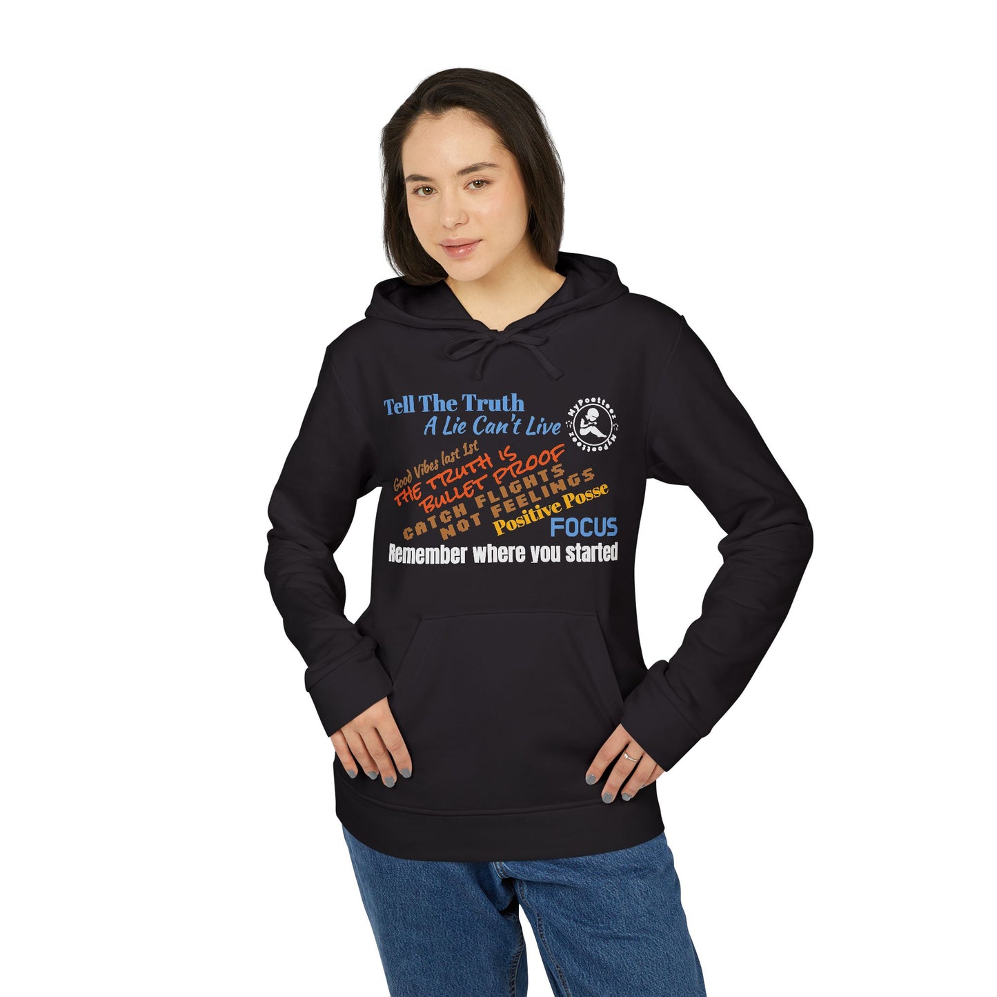 adidas Unisex Fleece Hoodie-Inclusive w/Back Print