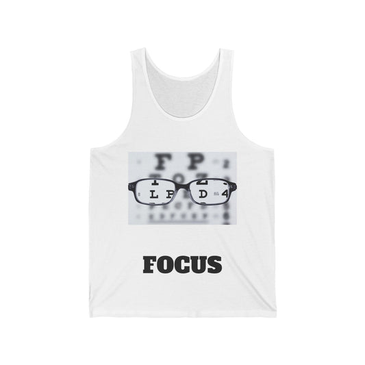 Unisex Jersey Tank-FOCUS