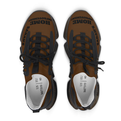 Women's Mesh Sneakers Brown/Black Soles-Sarah's Home Improvement