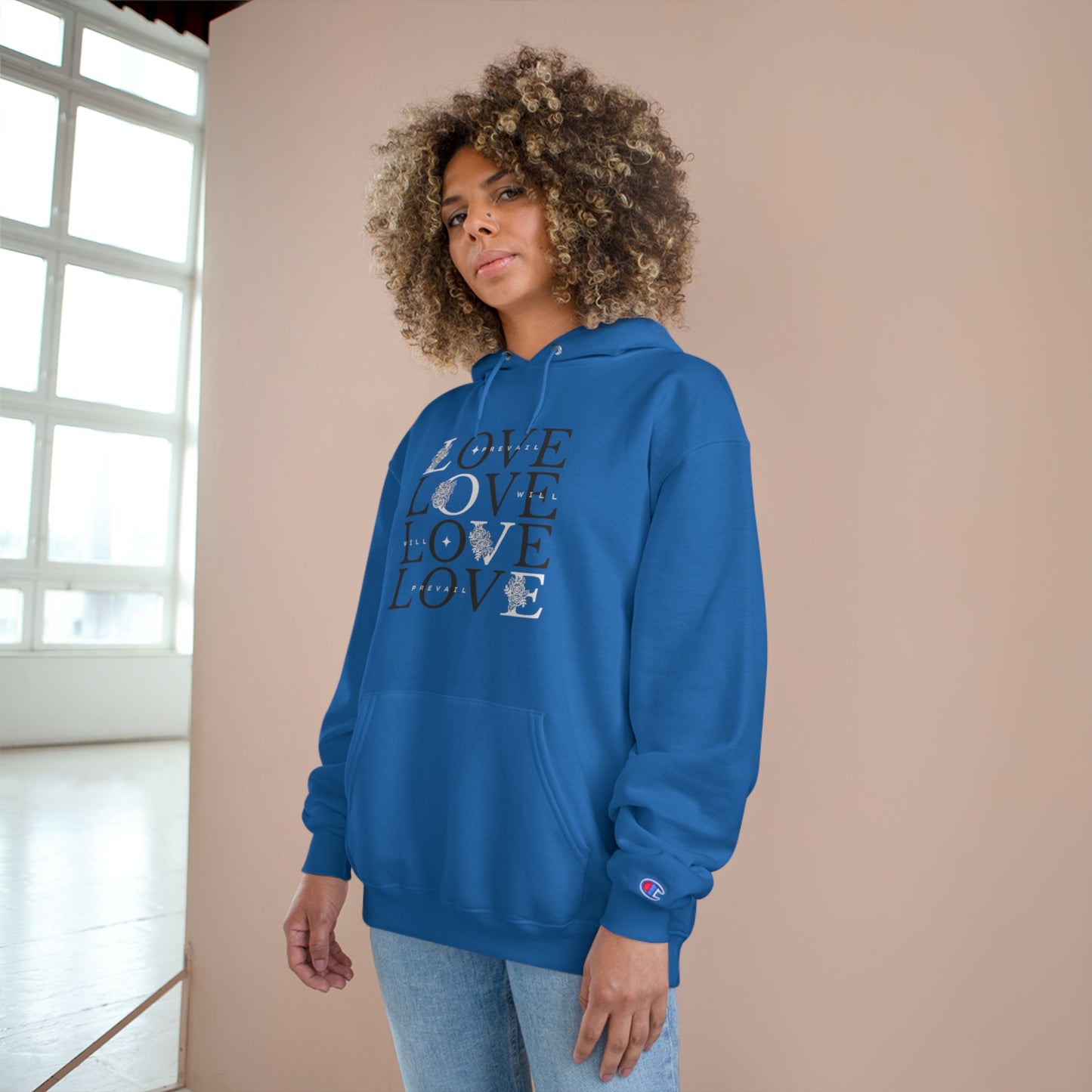 Women's Champion Hoodie-LOVE