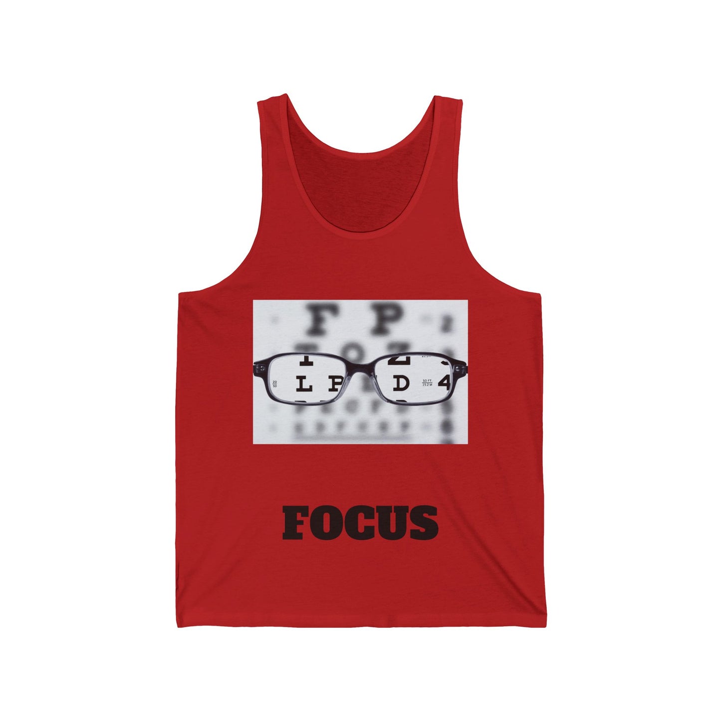 Unisex Jersey Tank-FOCUS