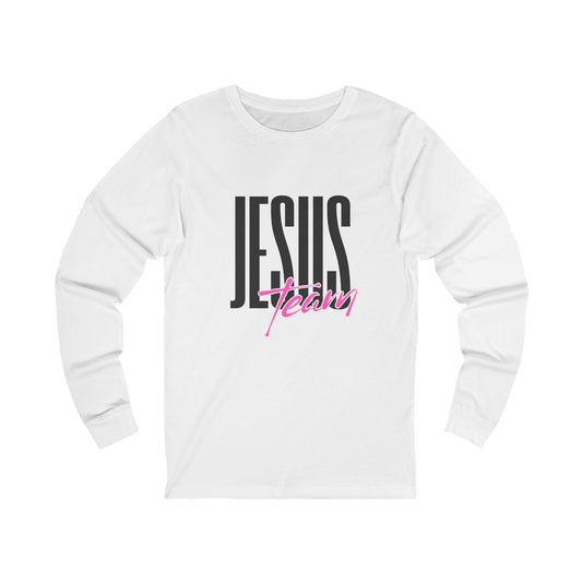 Unisex Jersey Long Sleeve-JESUS team-white