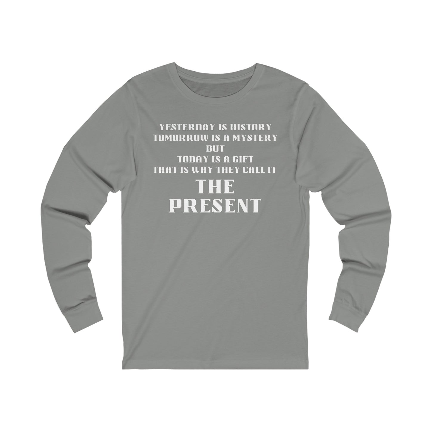 Unisex Jersey Long Sleeve-History-Mystery-The Present