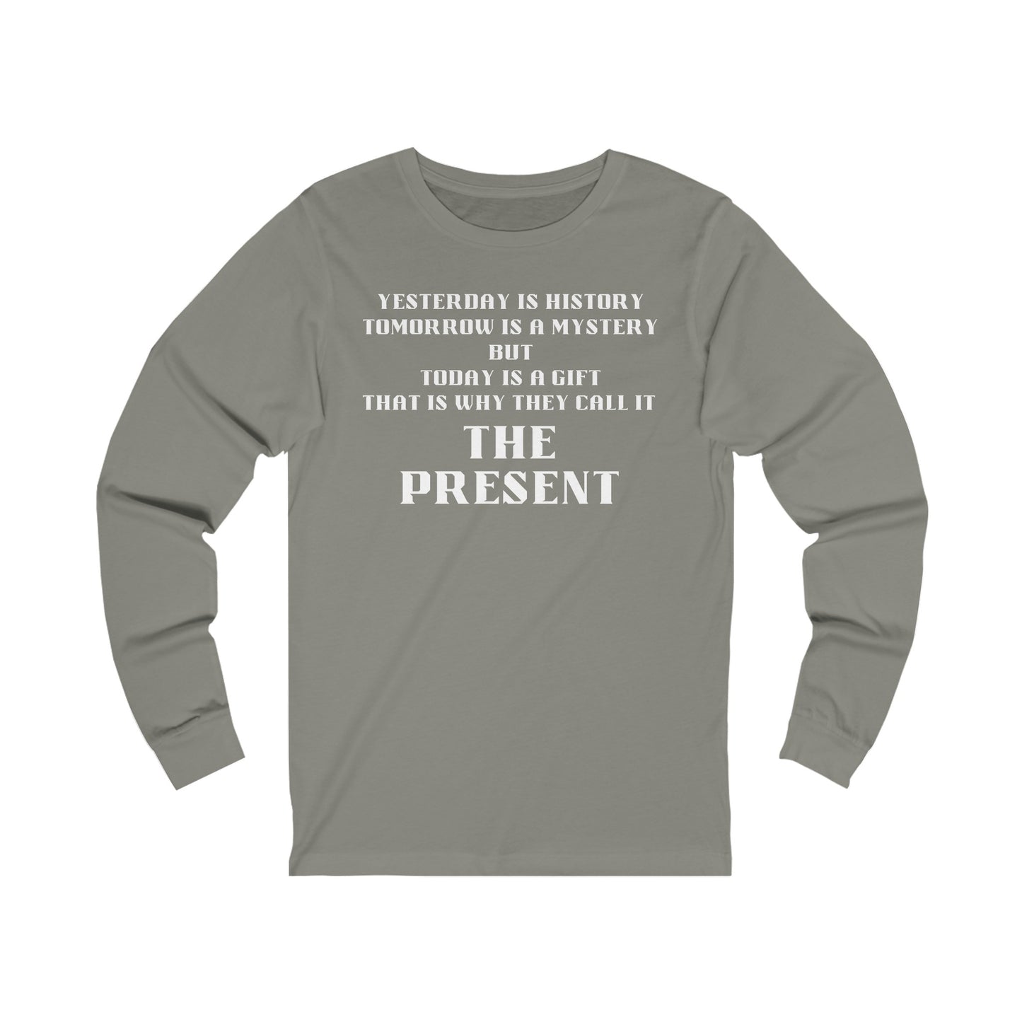 Unisex Jersey Long Sleeve-History-Mystery-The Present