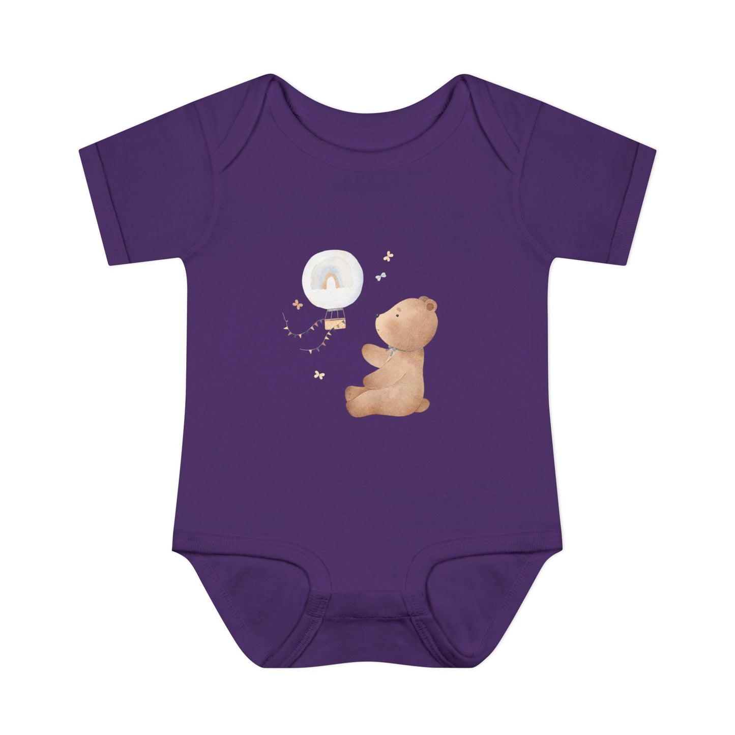 Infant Baby Rib Bodysuit-Bear Bear