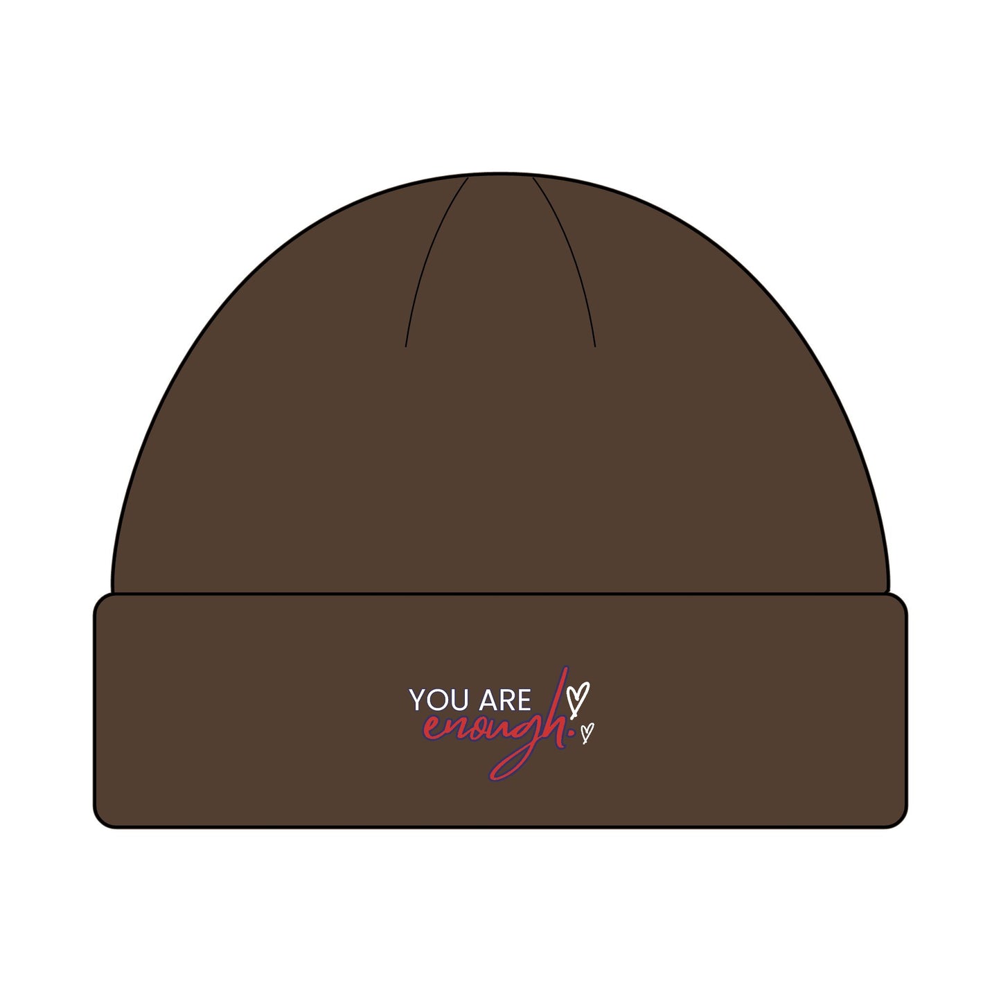 Cozy Cuff Beanie for Outdoors | MyPoetteez Logo Knit Hat