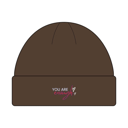 Cozy Cuff Beanie for Outdoors | MyPoetteez Logo Knit Hat