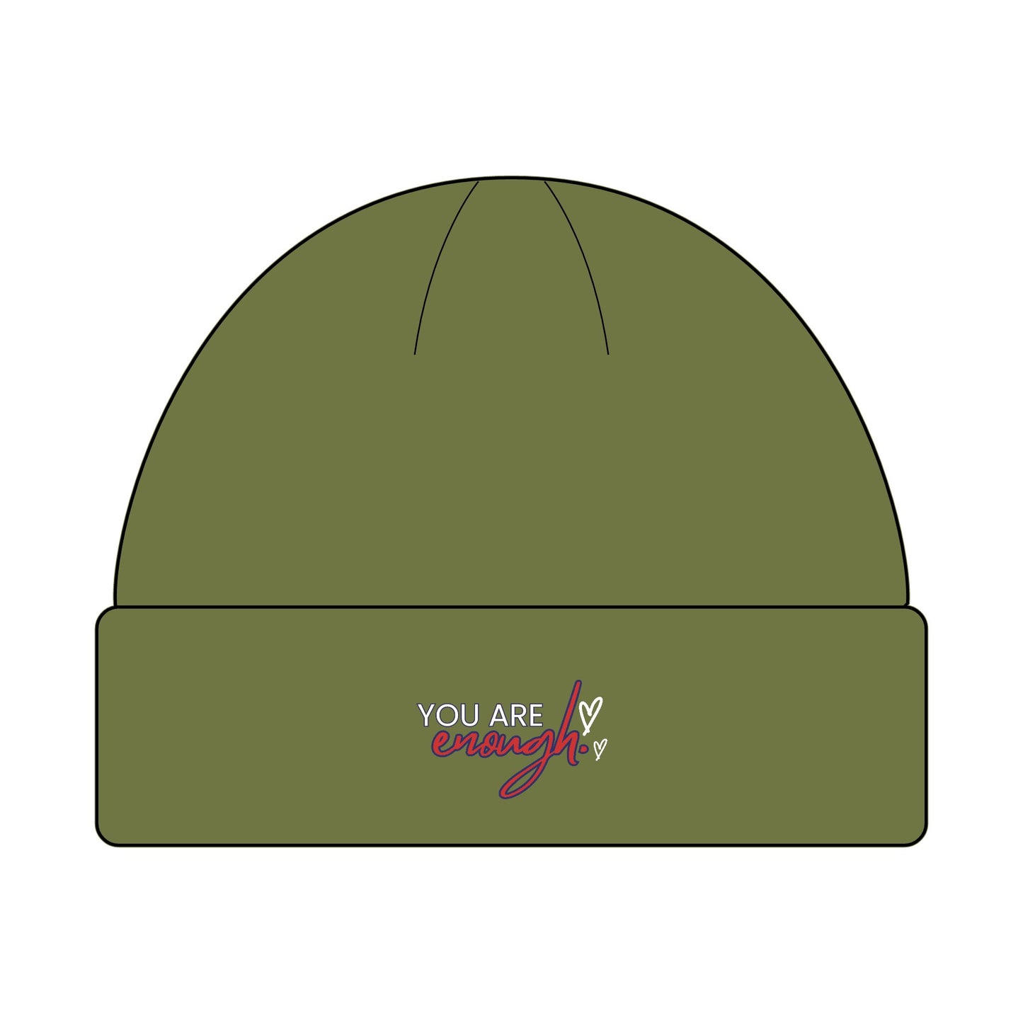 Cozy Cuff Beanie for Outdoors | MyPoetteez Logo Knit Hat
