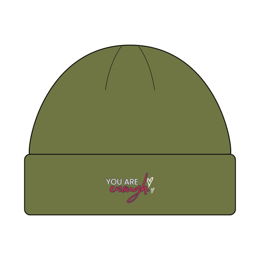 Cozy Cuff Beanie for Outdoors | MyPoetteez Logo Knit Hat