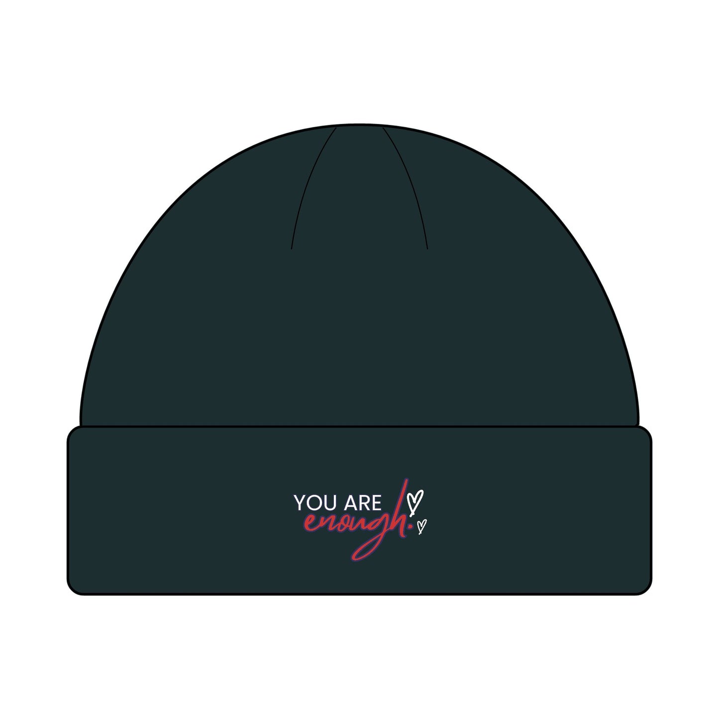 Cozy Cuff Beanie for Outdoors | MyPoetteez Logo Knit Hat