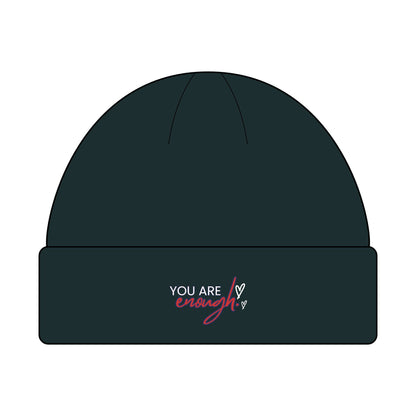 Cozy Cuff Beanie for Outdoors | MyPoetteez Logo Knit Hat