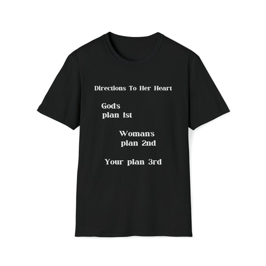 Unisex Softstyle T-Shirt-Directions To Her Heart