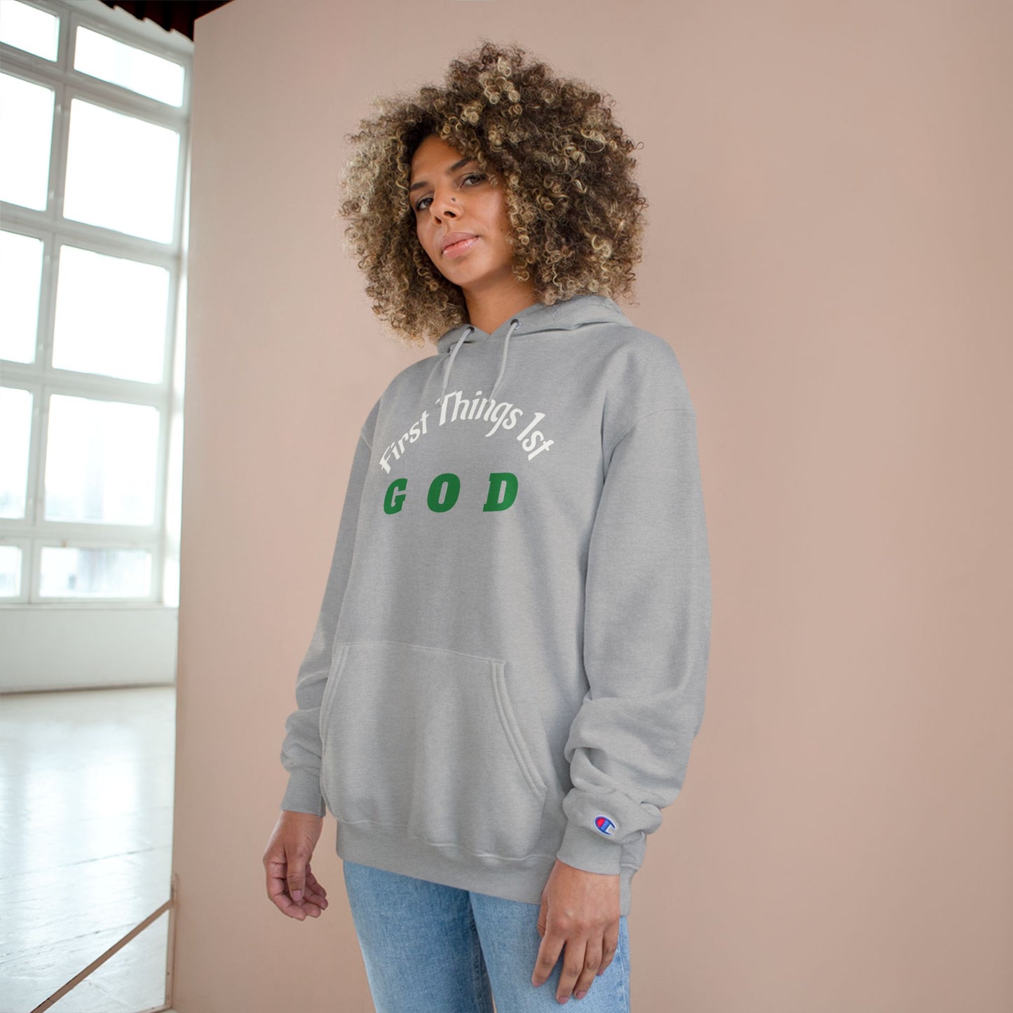 God First Hoodie — "First Things 1st" Christian Faith Pullover
