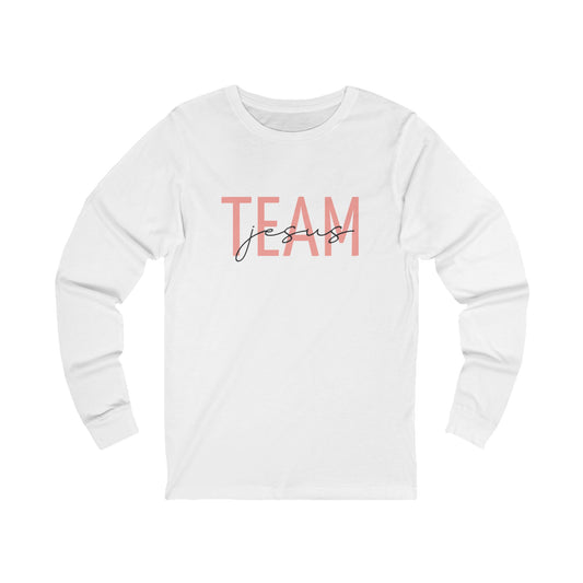 Unisex Jersey Long Sleeve-TEAM jesus-white