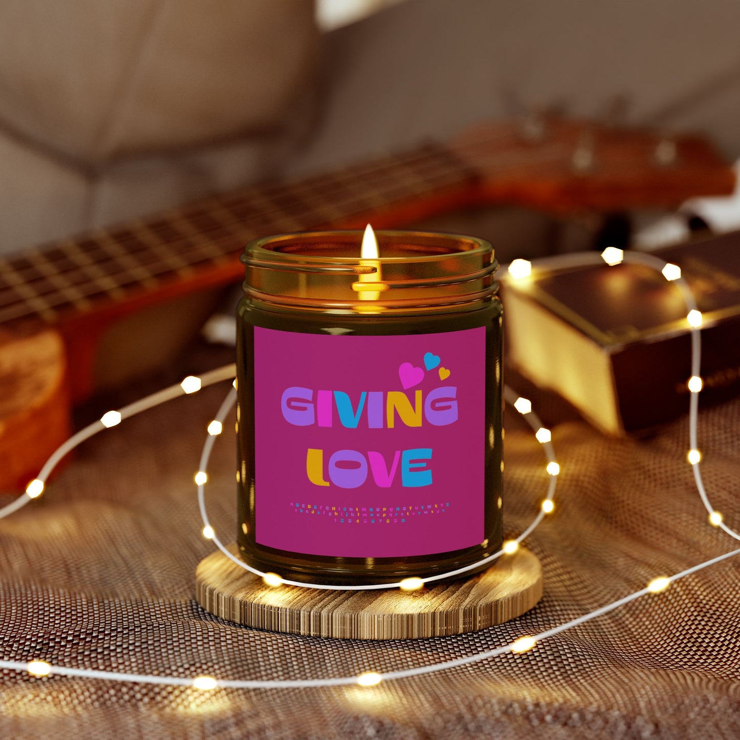 Scented Candles, Coconut Apricot Wax (4oz, 9oz)-GIVING LOVE