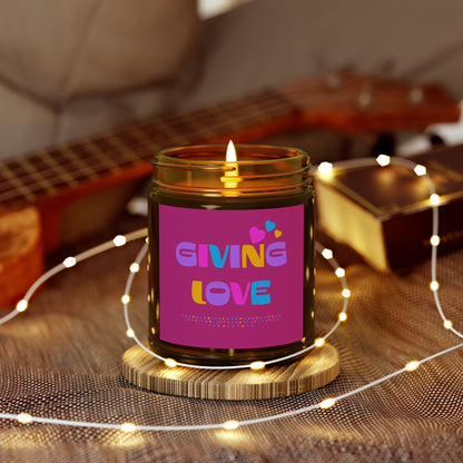 Scented Candles, Coconut Apricot Wax (4oz, 9oz)-GIVING LOVE