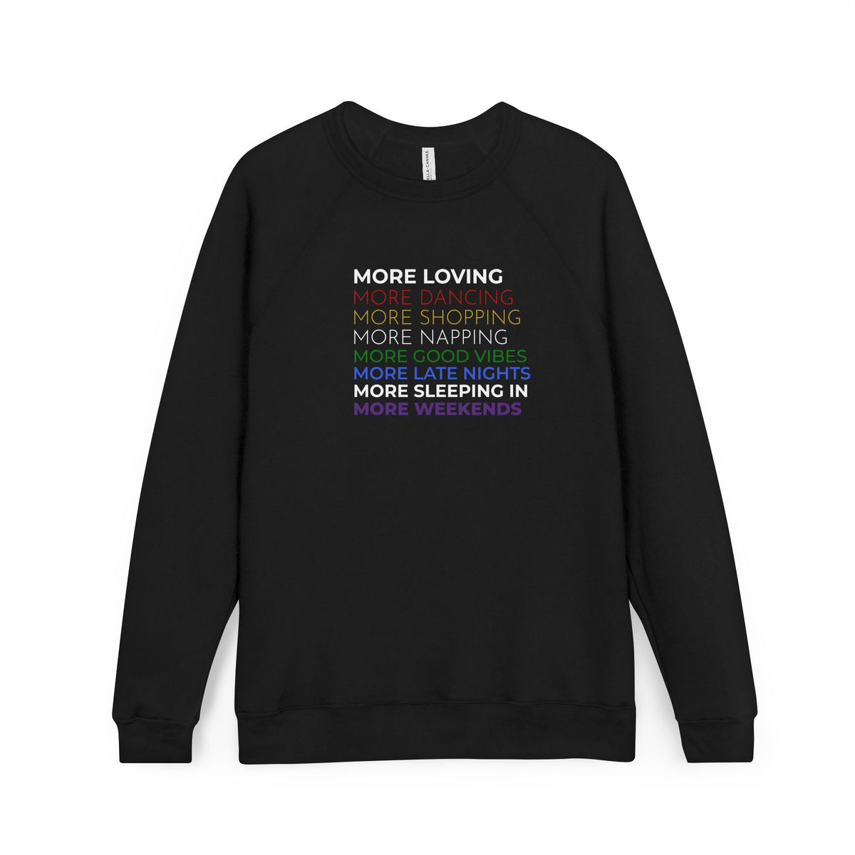 AI MODEL "MORE LOVING, MORE NAPPING, MORE GOOD VIBES" Cozy Pullover