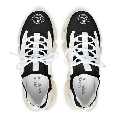 Women's Mesh Sneakers Black/Black Soles-MyPoetteez Logo