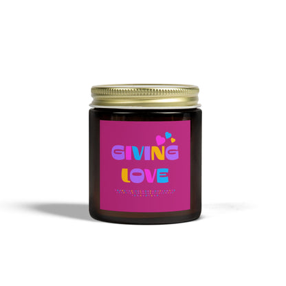 Scented Candles, Coconut Apricot Wax (4oz, 9oz)-GIVING LOVE