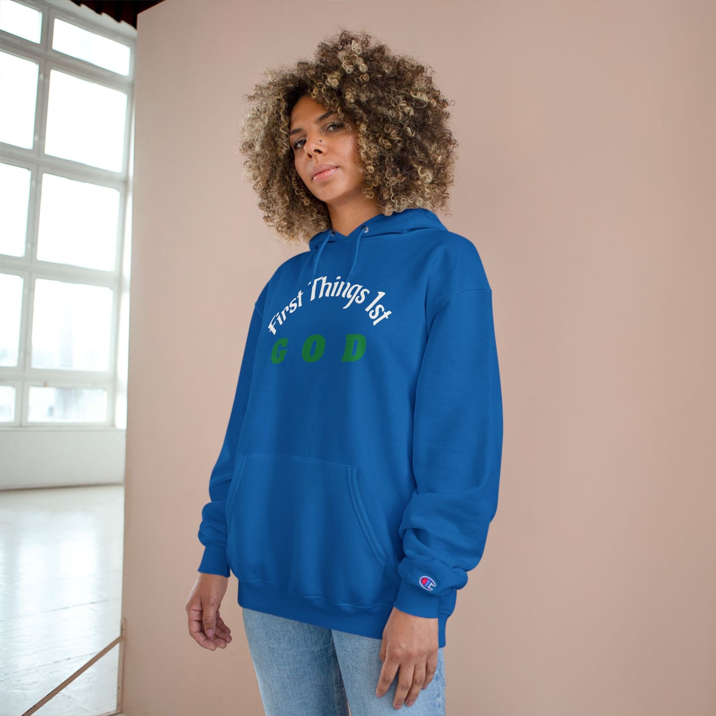 God First Hoodie — "First Things 1st" Christian Faith Pullover