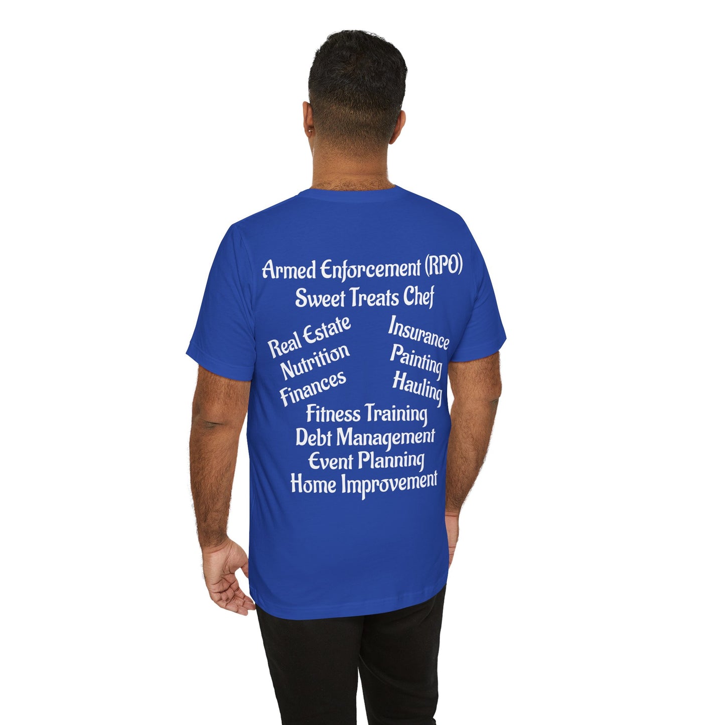 Unisex Jersey Short Sleeve-MY FAMILY DOES IT ALL W/BACK PRINT