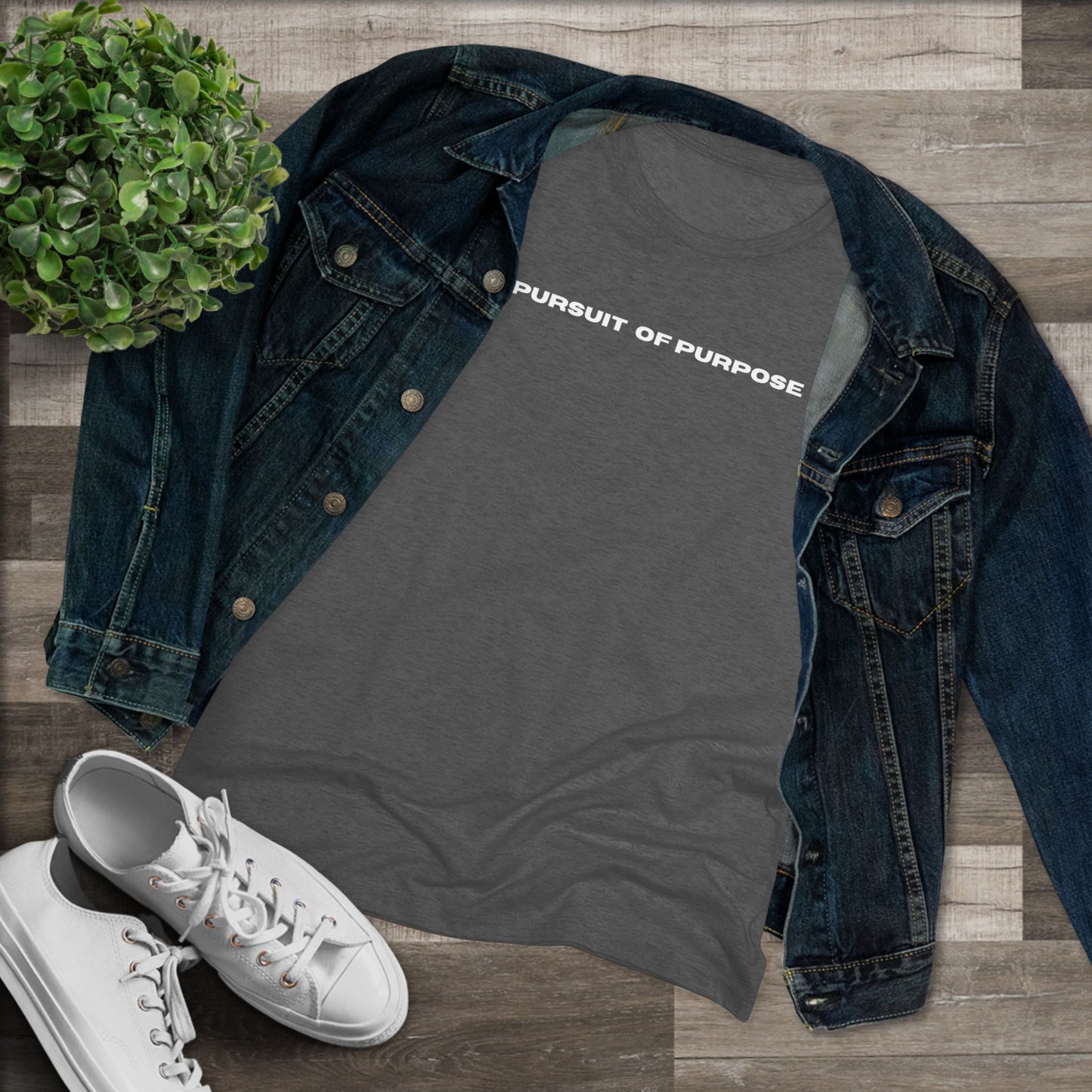 Women's Triblend Tee-PURSUIT OF PURPOSE
