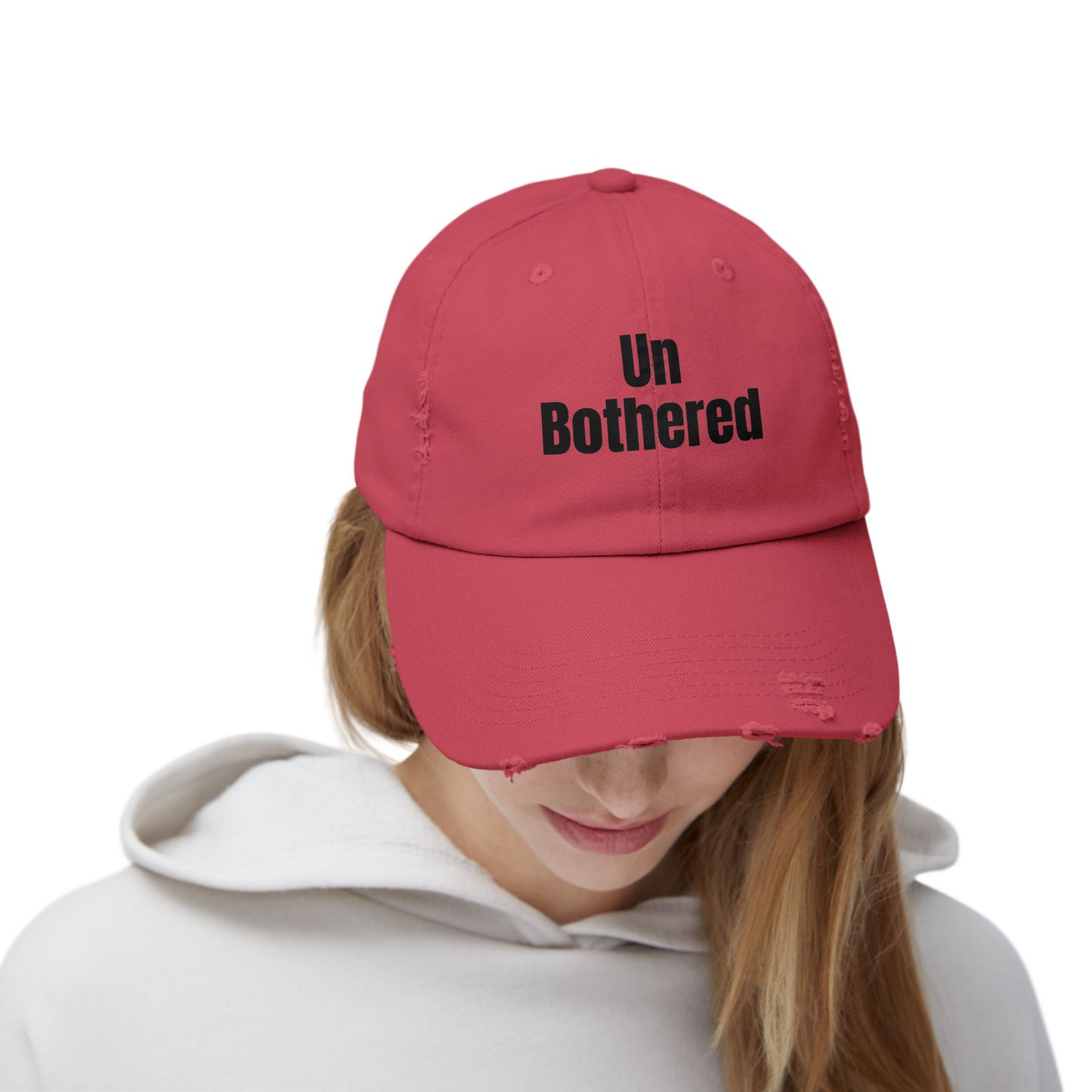 Unisex Distressed Cap-Un Bothered