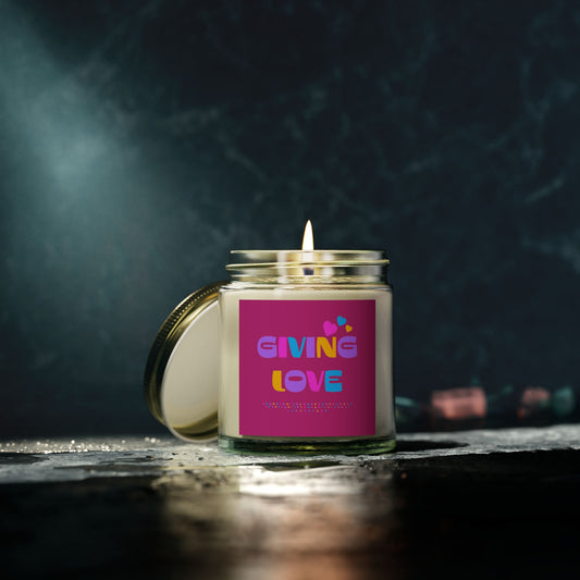 Scented Candles, Coconut Apricot Wax (4oz, 9oz)-GIVING LOVE
