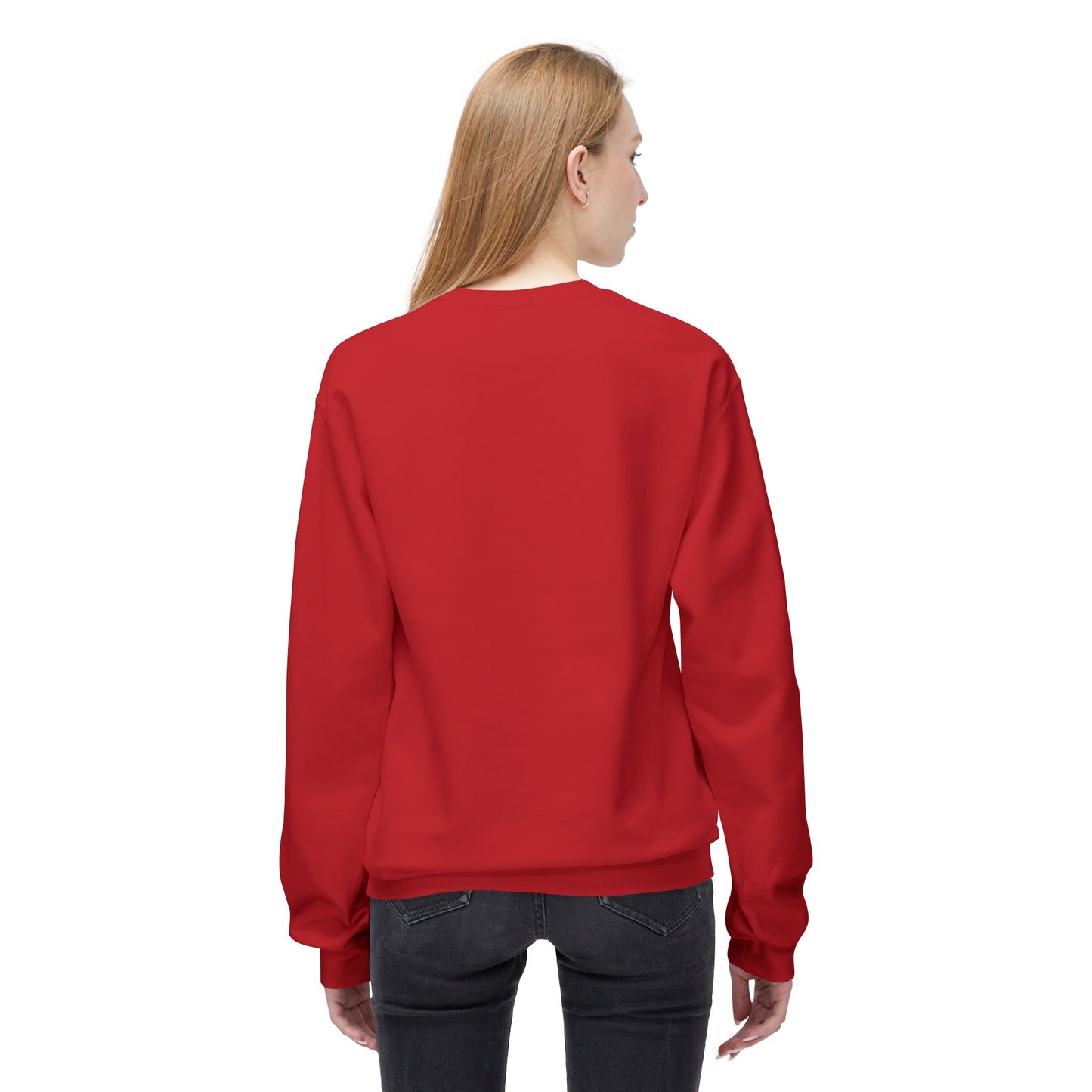 Unisex Midweight Softstyle Fleece Crewneck Sweatshirt-MOM TOLD YOU