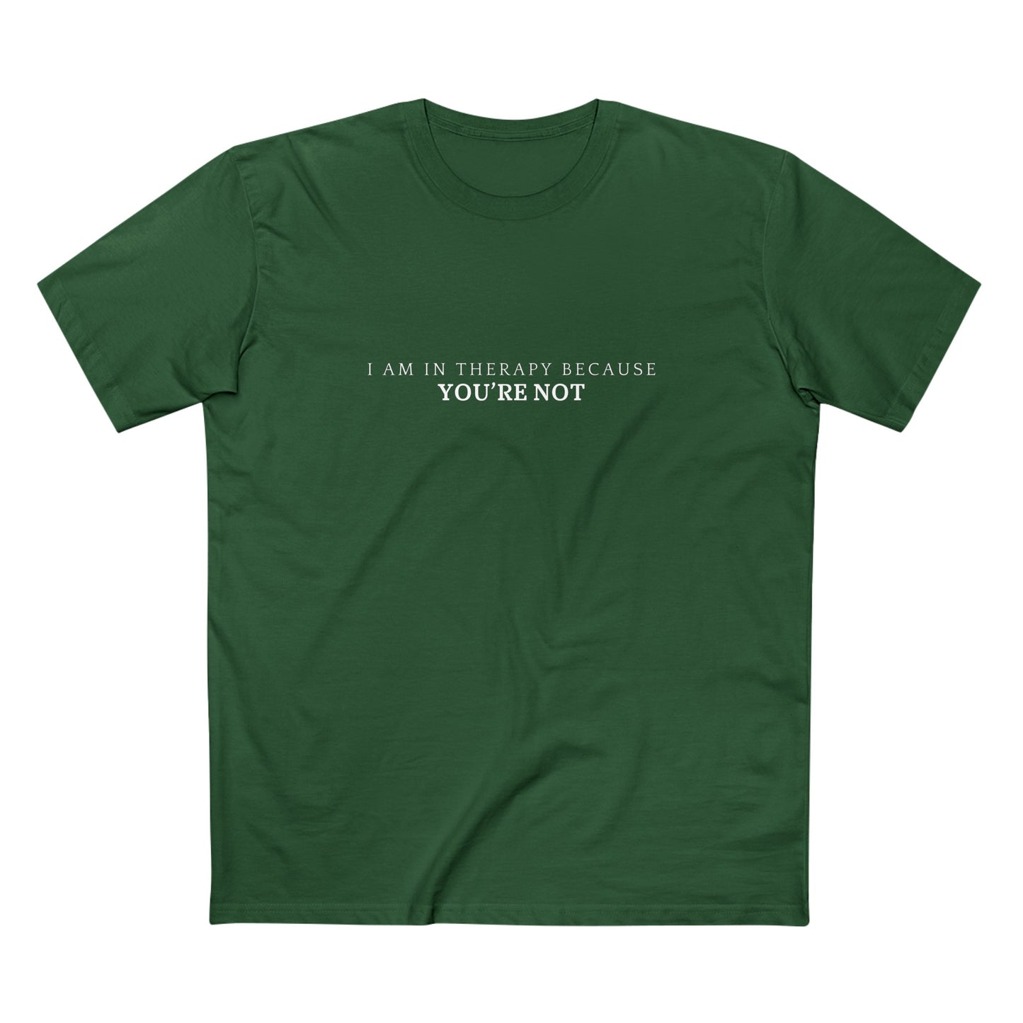 Men's Staple Short Sleeve-I Am In Therapy