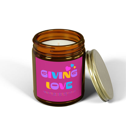 Scented Candles, Coconut Apricot Wax (4oz, 9oz)-GIVING LOVE