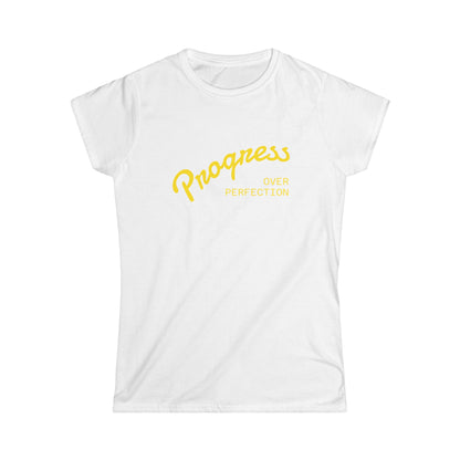 Progress Over Perfection Women's Tee — Inspirational Casual T-Shirt