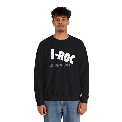 Unisex Heavy Blend™ JUST RELY ON CHRIST "J-ROC" Crewneck Sweatshirt