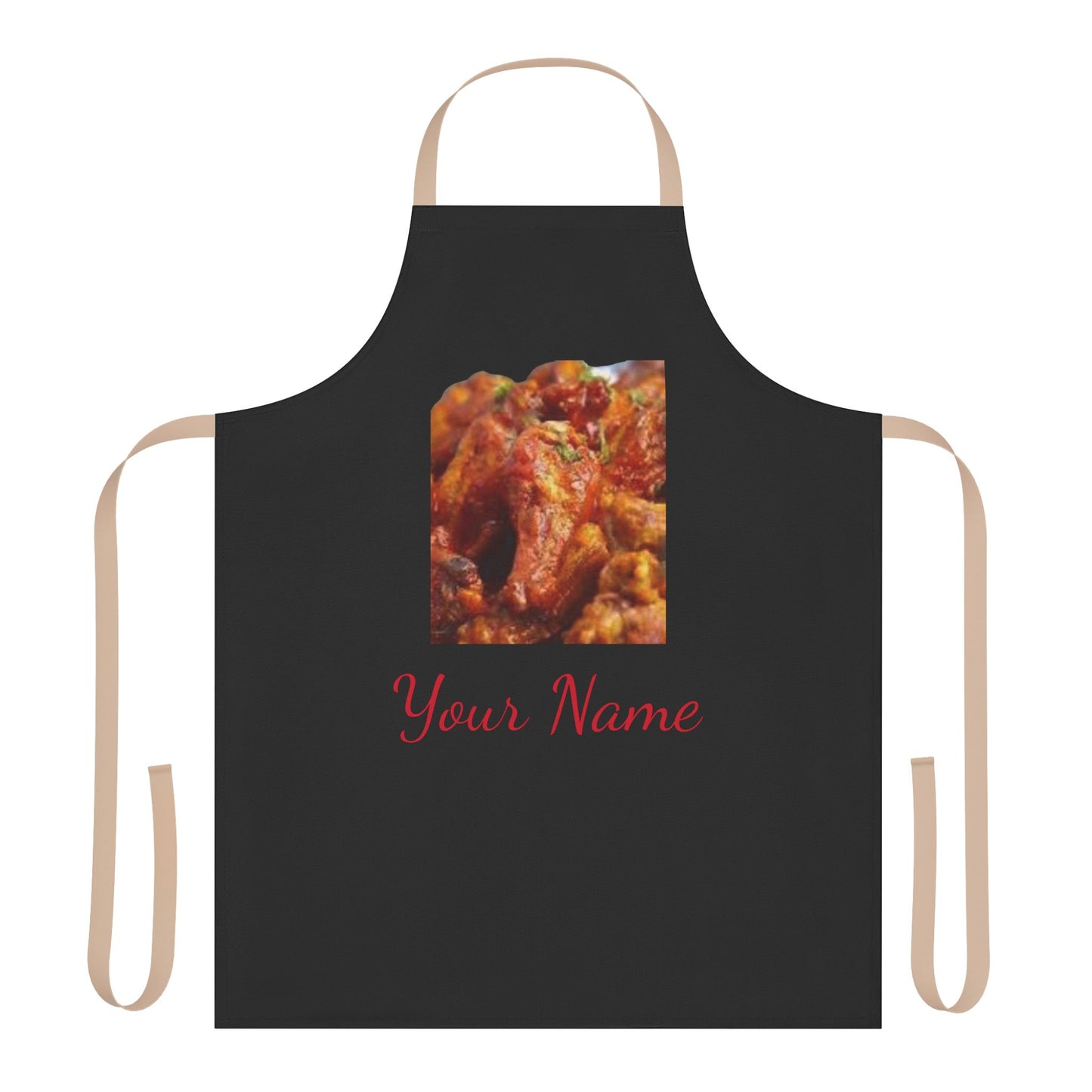 Apron, 5-Color Straps (AOP) Your Name-Your Picture