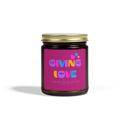 Scented Candles, Coconut Apricot Wax (4oz, 9oz)-GIVING LOVE
