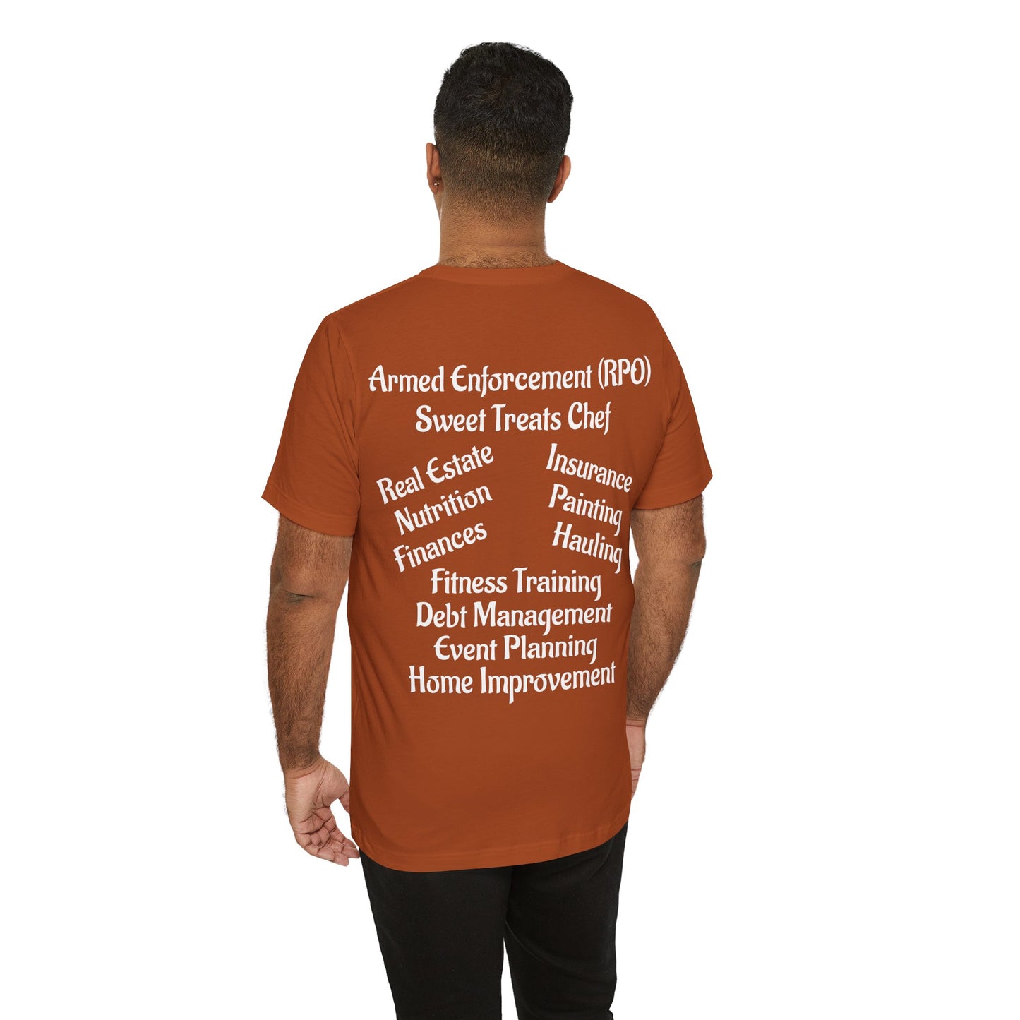 Unisex Jersey Short Sleeve-MY FAMILY DOES IT ALL W/BACK PRINT
