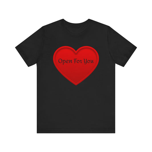 Unisex Jersey Short Sleeve-Open For You-HEART