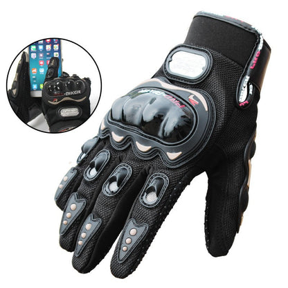 Touch Screen Outdoor Motorcycle Full Finger Windproof Gloves