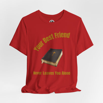 AI-MODEL-Bible 'Your Best Friend' Tee — Christian Faith Shirt