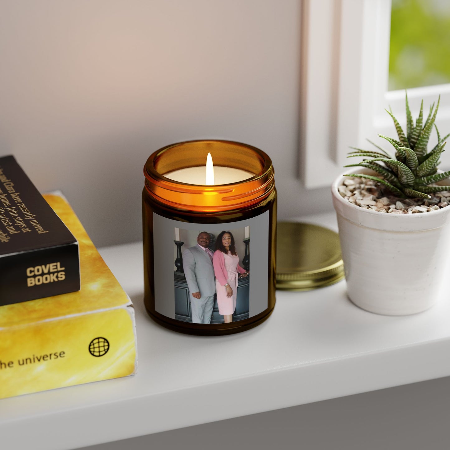 Scented Candles, Coconut Apricot Wax (4oz, 9oz)-COVIN'S CANDLES