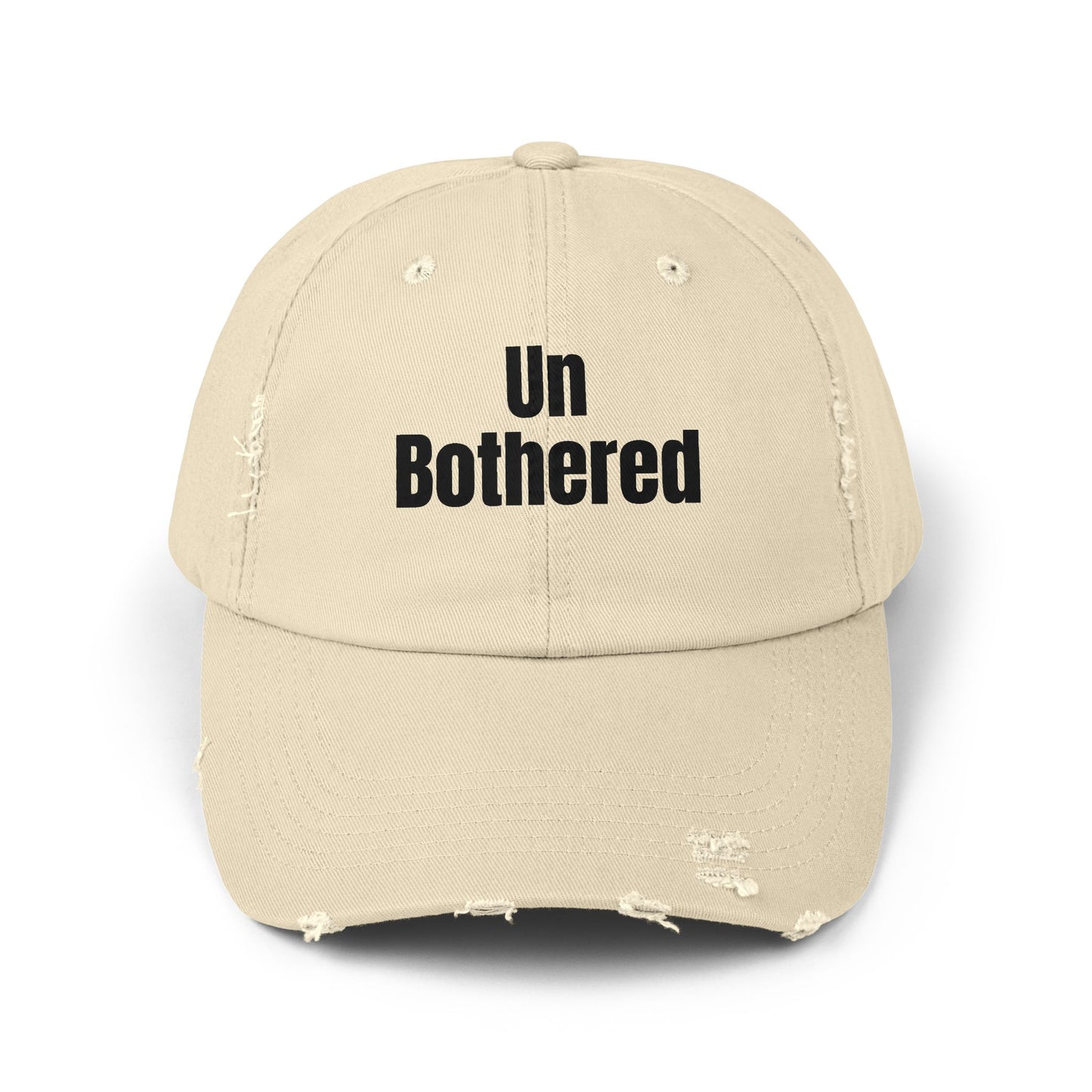 Unisex Distressed Cap-Un Bothered