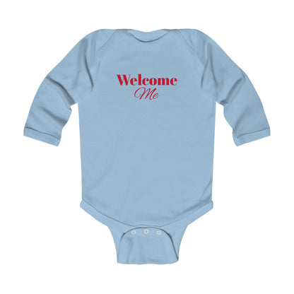 Infant Long Sleeve Bodysuit-Welcome Me